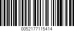 Código de barras (EAN, GTIN, SKU, ISBN): '0052177115414'