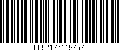 Código de barras (EAN, GTIN, SKU, ISBN): '0052177119757'