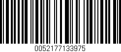 Código de barras (EAN, GTIN, SKU, ISBN): '0052177133975'