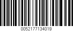 Código de barras (EAN, GTIN, SKU, ISBN): '0052177134019'