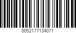 Código de barras (EAN, GTIN, SKU, ISBN): '0052177134071'