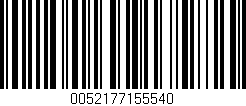 Código de barras (EAN, GTIN, SKU, ISBN): '0052177155540'