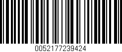 Código de barras (EAN, GTIN, SKU, ISBN): '0052177239424'