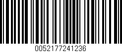 Código de barras (EAN, GTIN, SKU, ISBN): '0052177241236'