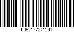 Código de barras (EAN, GTIN, SKU, ISBN): '0052177241281'
