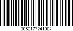Código de barras (EAN, GTIN, SKU, ISBN): '0052177241304'