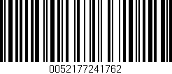 Código de barras (EAN, GTIN, SKU, ISBN): '0052177241762'