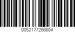 Código de barras (EAN, GTIN, SKU, ISBN): '0052177266604'