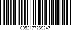 Código de barras (EAN, GTIN, SKU, ISBN): '0052177269247'