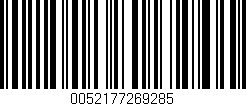 Código de barras (EAN, GTIN, SKU, ISBN): '0052177269285'