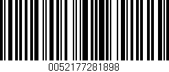 Código de barras (EAN, GTIN, SKU, ISBN): '0052177281898'