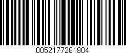Código de barras (EAN, GTIN, SKU, ISBN): '0052177281904'