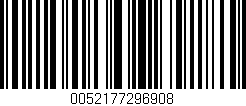 Código de barras (EAN, GTIN, SKU, ISBN): '0052177296908'