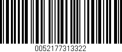 Código de barras (EAN, GTIN, SKU, ISBN): '0052177313322'