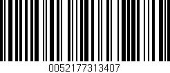 Código de barras (EAN, GTIN, SKU, ISBN): '0052177313407'