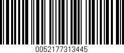 Código de barras (EAN, GTIN, SKU, ISBN): '0052177313445'