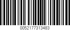 Código de barras (EAN, GTIN, SKU, ISBN): '0052177313483'