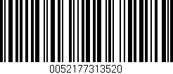 Código de barras (EAN, GTIN, SKU, ISBN): '0052177313520'