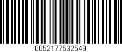 Código de barras (EAN, GTIN, SKU, ISBN): '0052177532549'