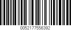 Código de barras (EAN, GTIN, SKU, ISBN): '0052177556392'