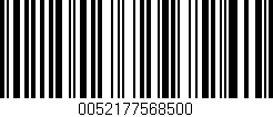 Código de barras (EAN, GTIN, SKU, ISBN): '0052177568500'