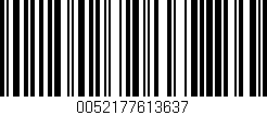 Código de barras (EAN, GTIN, SKU, ISBN): '0052177613637'