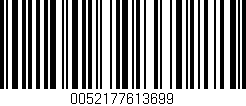 Código de barras (EAN, GTIN, SKU, ISBN): '0052177613699'