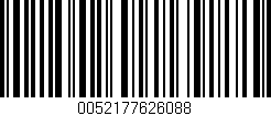Código de barras (EAN, GTIN, SKU, ISBN): '0052177626088'