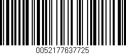 Código de barras (EAN, GTIN, SKU, ISBN): '0052177637725'