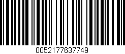 Código de barras (EAN, GTIN, SKU, ISBN): '0052177637749'