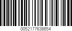 Código de barras (EAN, GTIN, SKU, ISBN): '0052177638654'
