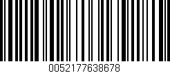 Código de barras (EAN, GTIN, SKU, ISBN): '0052177638678'