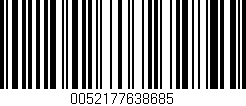 Código de barras (EAN, GTIN, SKU, ISBN): '0052177638685'