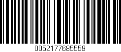 Código de barras (EAN, GTIN, SKU, ISBN): '0052177685559'