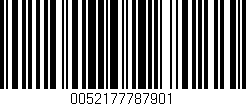 Código de barras (EAN, GTIN, SKU, ISBN): '0052177787901'