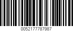 Código de barras (EAN, GTIN, SKU, ISBN): '0052177787987'