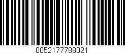 Código de barras (EAN, GTIN, SKU, ISBN): '0052177788021'
