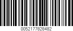 Código de barras (EAN, GTIN, SKU, ISBN): '0052177828482'