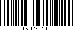 Código de barras (EAN, GTIN, SKU, ISBN): '0052177832090'