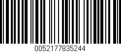 Código de barras (EAN, GTIN, SKU, ISBN): '0052177835244'