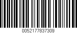 Código de barras (EAN, GTIN, SKU, ISBN): '0052177837309'