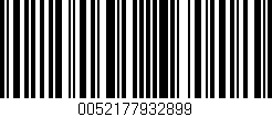 Código de barras (EAN, GTIN, SKU, ISBN): '0052177932899'