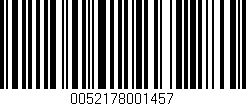 Código de barras (EAN, GTIN, SKU, ISBN): '0052178001457'