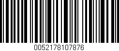 Código de barras (EAN, GTIN, SKU, ISBN): '0052178107876'