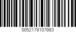Código de barras (EAN, GTIN, SKU, ISBN): '0052178107883'