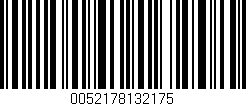 Código de barras (EAN, GTIN, SKU, ISBN): '0052178132175'