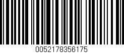 Código de barras (EAN, GTIN, SKU, ISBN): '0052178356175'