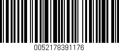 Código de barras (EAN, GTIN, SKU, ISBN): '0052178391176'