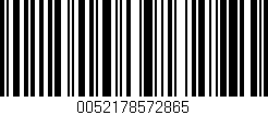Código de barras (EAN, GTIN, SKU, ISBN): '0052178572865'