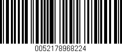 Código de barras (EAN, GTIN, SKU, ISBN): '0052178968224'